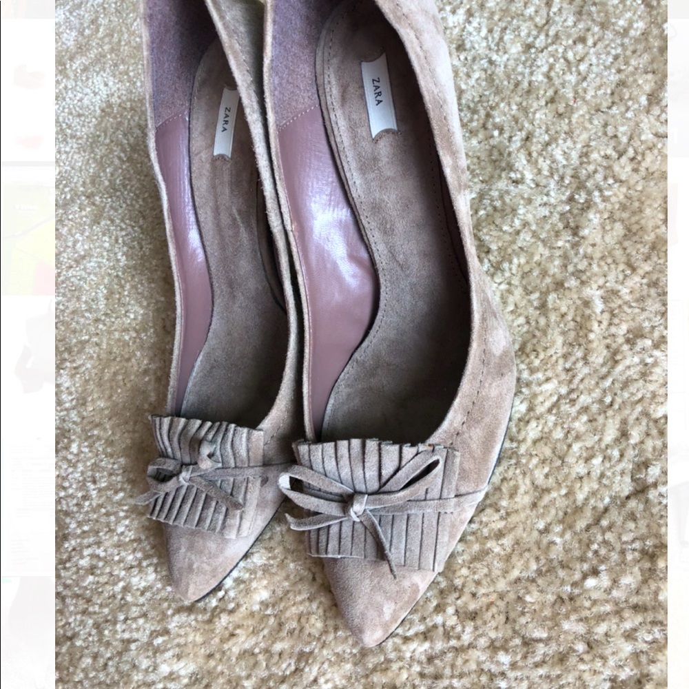 ZARA  Suede heels 👠 pumps